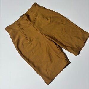 Tan High-Waisted Cycle Shorts